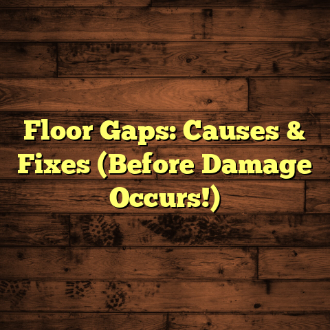 Floor Gaps: Causes & Fixes (Before Damage Occurs!)