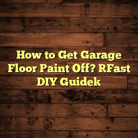 How to Get Garage Floor Paint Off? [Fast DIY Guide]