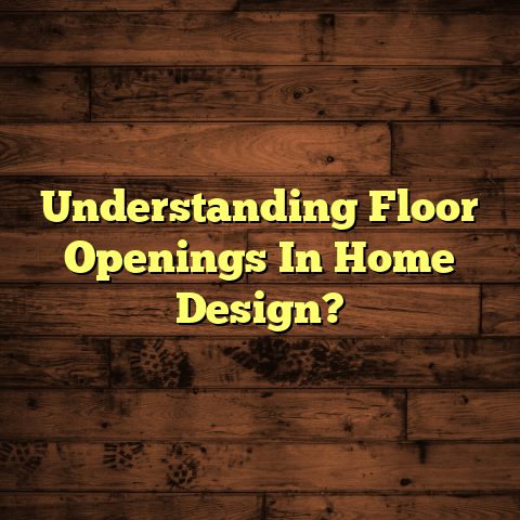 Floor Openings in Home Design: What You MUST Know [Now]