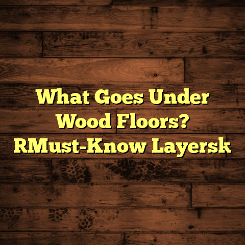 What Goes Under Wood Floors? [Must-Know Layers]